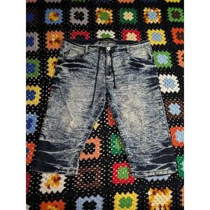 Maxi Milian New York Distressed Jeans Men's Acid Washed 41x16 Jean Shorts